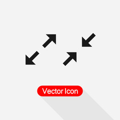 Full Screen and Exite Full Screen Icon Vector Illustration Eps10