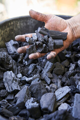 Coal in the hands of the miner.