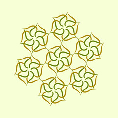 Vector background with mosque dome pattern with Islamic nuances