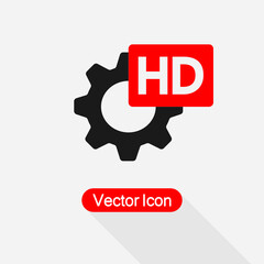 HD Icon Vector Illustration Eps10