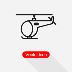 Helicopter Icon Vector Illustration Eps10