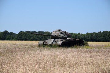 Fototapeta premium Panzer auf dem Panzerfeld bei Wahn