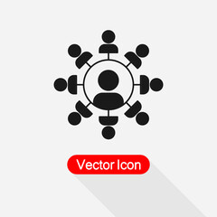 HR Management Icon Vector Illustration Eps10
