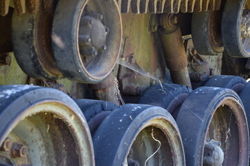 Panzer auf dem Panzerfeld bei Wahn