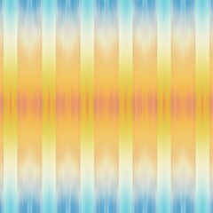 Ikat Abstract Blur Seamless Pattern Ethnic Swatch. High quality illustration. Smudged boho traditional ikat thread design. Fuzzy abstract blobs.