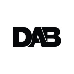 DAB letter monogram logo design vector