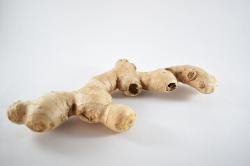 
front view of a ginger on a white background