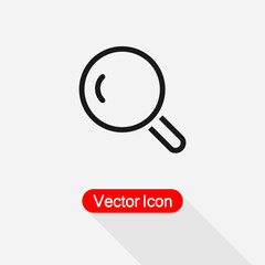Magnifier Line Icon Vector Illustration Eps10