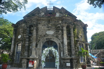 Saint Pancratius Chapel facade at Paco park in Manila, Philippines