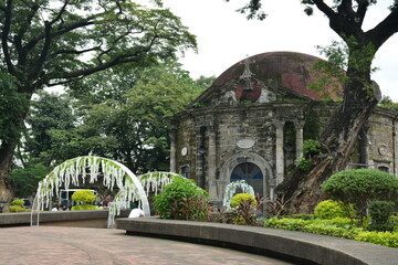 Saint Pancratius Chapel facade at Paco park in Manila, Philippines