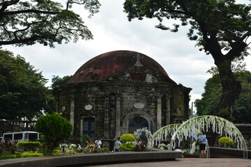 Saint Pancratius Chapel facade at Paco park in Manila, Philippines
