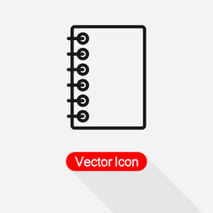 Notebook Icon Vector Illustration Eps10