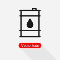 Oil Barrel Icon Vector Illustration Eps10