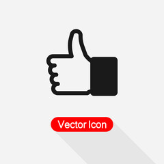 Outline Thumb up Icon Vector Illustration Eps10