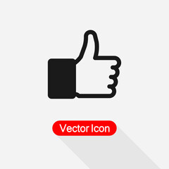 Outline Thumb up Icon Vector Illustration Eps10