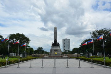Jose Rizal statue at Rizal park in Manila, Philippines