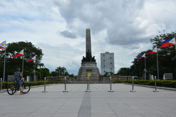 Fototapeta premium Jose Rizal statue at Rizal park in Manila, Philippines