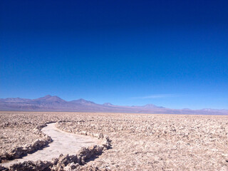 desert path blue sky isolated