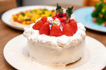かわいいクリスマスケーキ