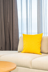 Pillow on sofa decoration in livingroom interior