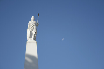 obelisk argentina moon blue statue