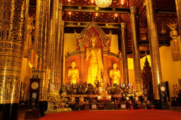 Fototapeta na wymiar Chiang Mai Thailand - Buddhist temple Wat Chedi Luang
