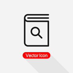 Search Book Icon Vector Illustration Eps10