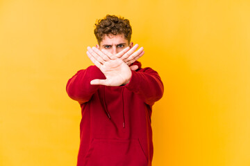  doing a denial gesture