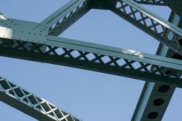 bridge structure abstract metal lines