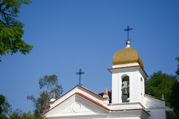 church cross sky golden catholic