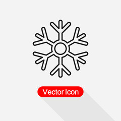 Snowflake Icon Vector Illustration Eps10