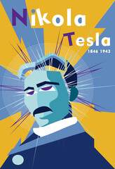 Nikola Tesla Científico importante / Inventor famoso y reconocido/ Energía alterna / Electricidad /Mente brillante