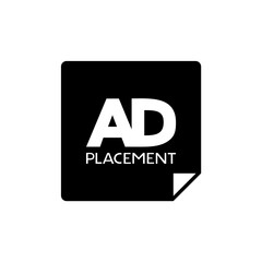 Fototapeta premium Creative design of ad placement indication