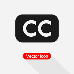 Subtitle Vector Icon