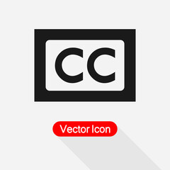 Subtitle Vector Icon