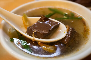 pork blood soup