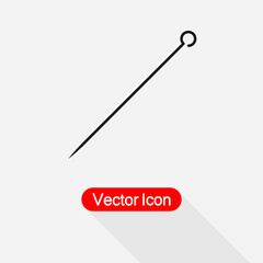 Tailor`s Pin Icon Vector Illustration Eps10