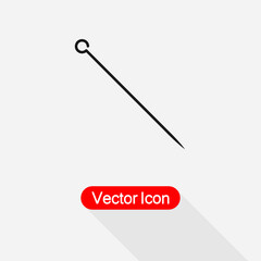 Tailor`s Pin Icon Vector Illustration Eps10