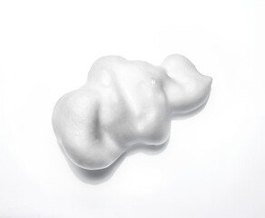 Shaving cream isolated on white