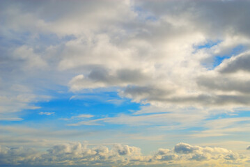 Obraz premium 夕暮れ 空 雲 素材