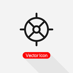 Naklejka premium Target Vector Icon Target Icon, Sniper Sign Vector Illustration Eps10
