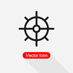 Obraz premium Target Vector Icon Target Icon, Sniper Sign Vector Illustration Eps10