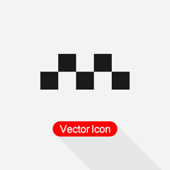 Taxi Service Banner Icon Vector Illustration Eps10