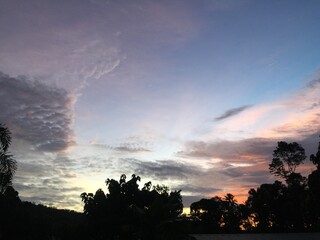 Obraz premium sunset in the mountains
