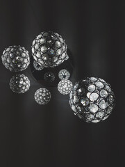 diamond ring on black background