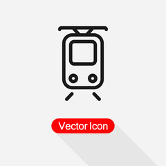 Tram Icon Vector Illustration Eps10