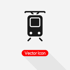 Tram Icon Vector Illustration Eps10