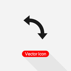 U-Turn Icon Vector Illustration Eps10