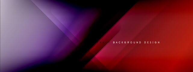 Fototapeta premium Motion concept neon shiny lines on liquid color gradients abstract backgrounds. Dynamic shadows and lights templates for text