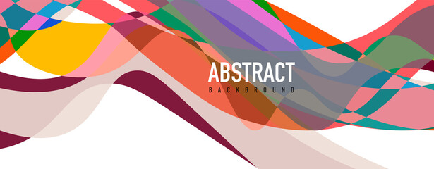 Fluid wave colorful abstract background. Dynamic colorful vibrant vector design
